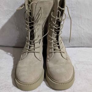 Vince Kady Water Repellant Lace Up Combat Boots 7.5